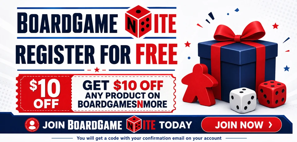 Register and get $10 for BoardGamesNMore